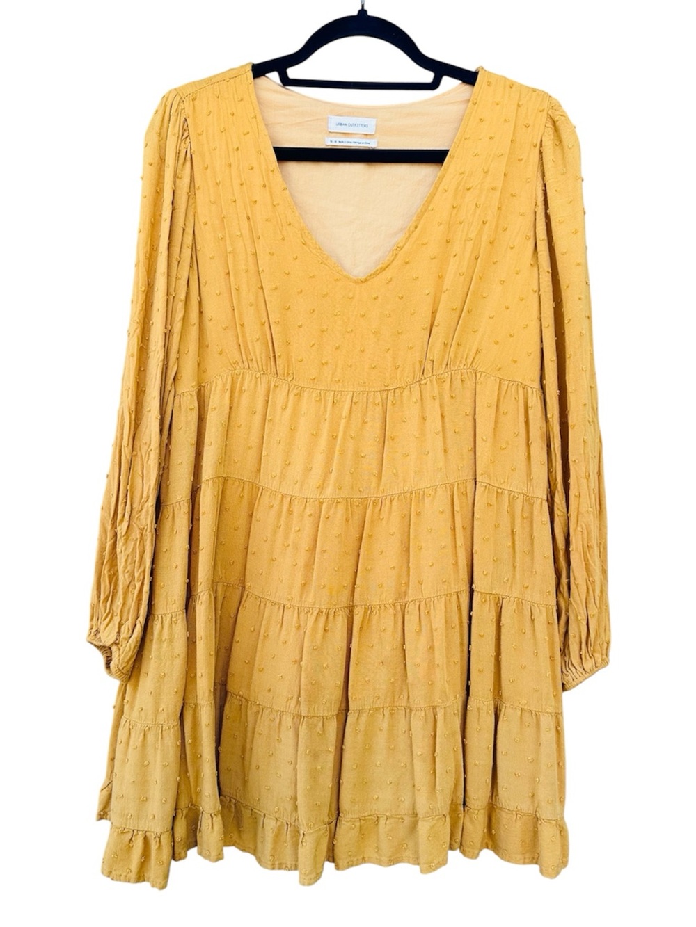 Urban Outfitters Tiered Long-Sleeve Dress